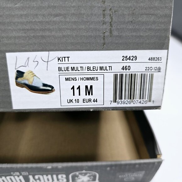 Stacy Adams Kitt Wingtip Leather Oxfords Multicolor Two-Tone Men's Size 11 NWB - Picture 11 of 12